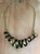 Black and Gold Color Anodized Aluminum twirled necklace