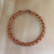 Copper Color Flat Wire with Round Wire Bracelet