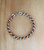 Flat Copper Color Wire with Round Silver Color Wire Bracelet