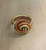 Gold and Copper Color Texture Wire Ring