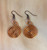 Copper Color Aluminum Earrings Spiral