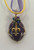 Gold Wire Purple Fleur Delis Pendant