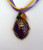 Mardi Gras Wrap Pendant with Comedy Mask