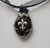 Silver Fleur De Lis Black Onyx Gemstone