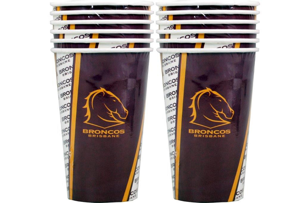 Nrl Party Cups Broncos Sports Football Sydney Tableware