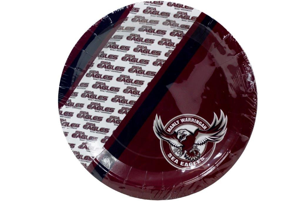 NRL PARTY PLATES SEA EAGLES SPORTS FOOTBALL SYDNEY TABLEWARE
