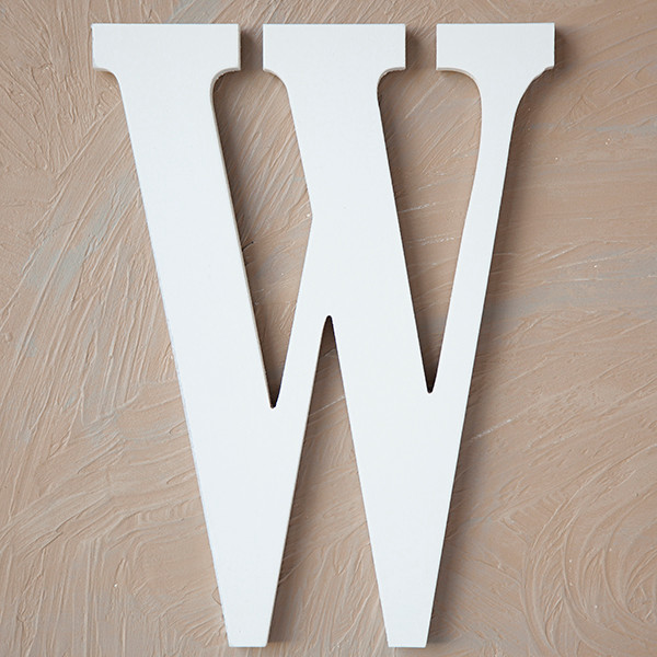 Wooden Letter W - Sydney Party Shop