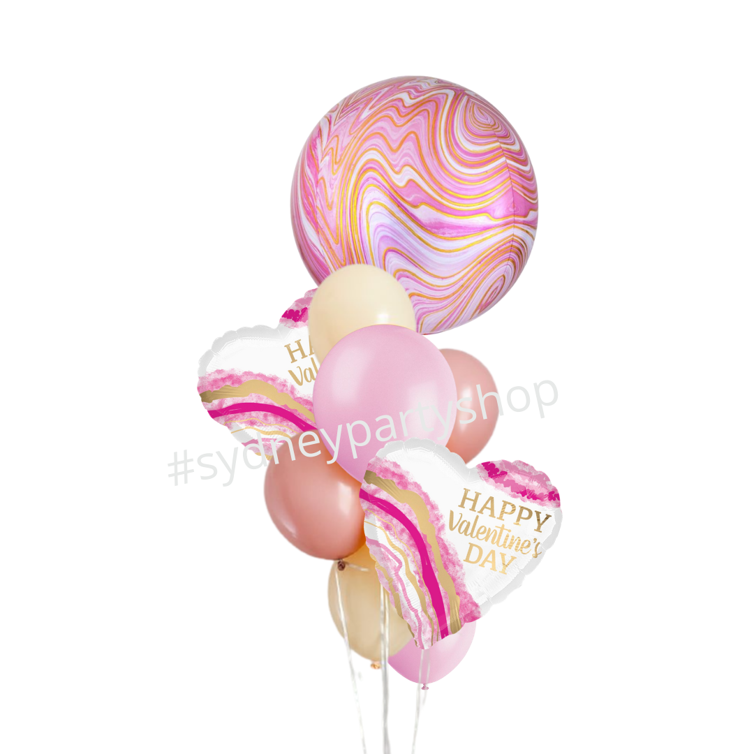 Pink and Chic Valentine's day balloon bouquet