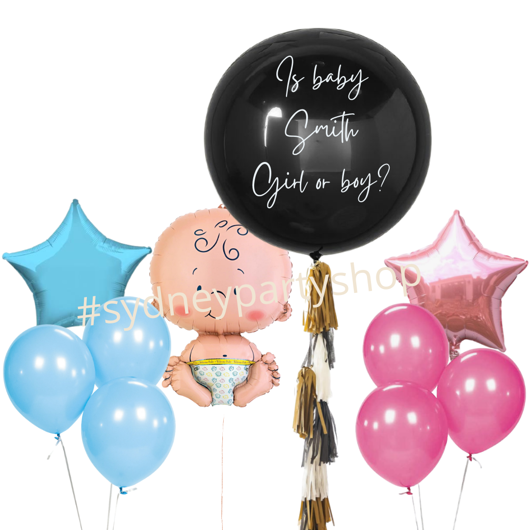 Gender reveal balloons near me