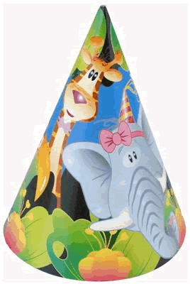Jungle Party Hats Pack of 8 Sydney Party Shop