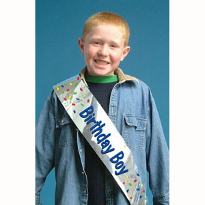 Sash, Foil Birthday Boy Sydney Party Shop