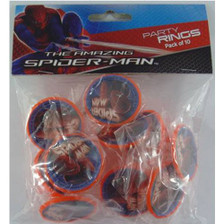 Spiderman Party Rings Pk10