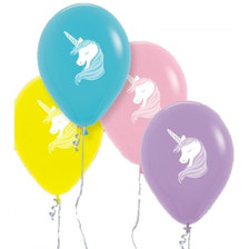 BALLOON 50/30CM UNICORN STD ASST PK 50