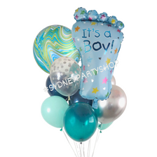 It's a Boy with Orbs Balloon Bouquet It's a Boy with Orbs Balloon Bouquet