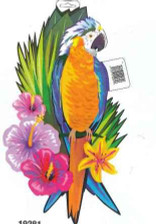 LUAU TROPICAL BIRD CUTOUT 43 CM X 24 CM