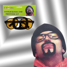 Rapper Glasses and Moustache Set