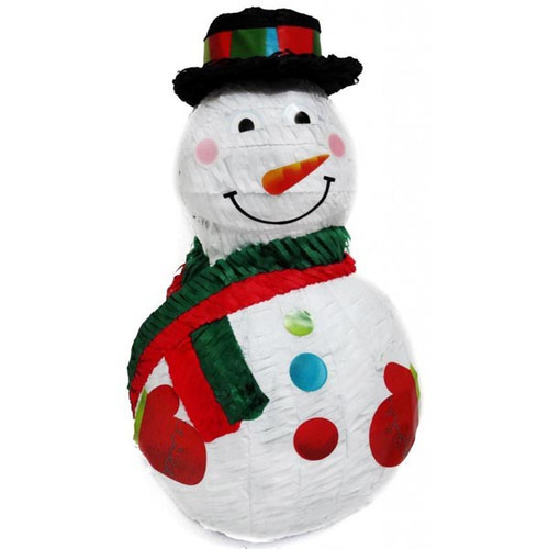 3D Snowman Pinata with Top Hat (45cm)
