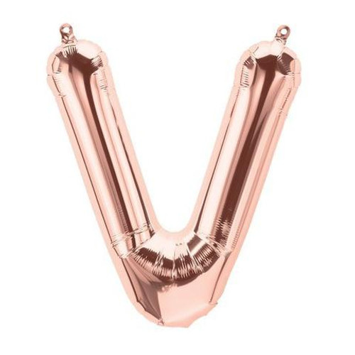 Rose Gold Letter V Megaloon Balloon