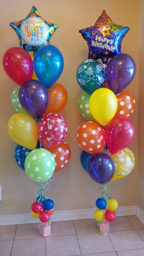 Happy Birthday Star Foil Balloon Bouquet