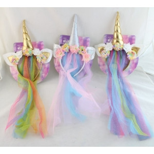 UNICORN HEADBAND WITH VEIL