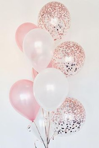 Confetti and latex Balloons Bouquet 2