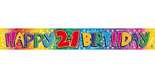 BANNER HAPPY 21ST BIRTHDAY