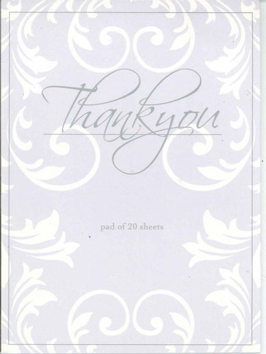 THANK YOU NOTES 20 SHEETS