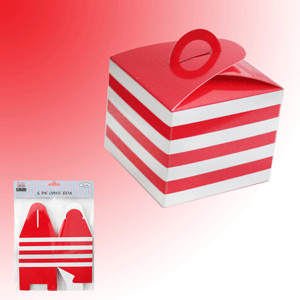 Cake Box Red 6 Pack