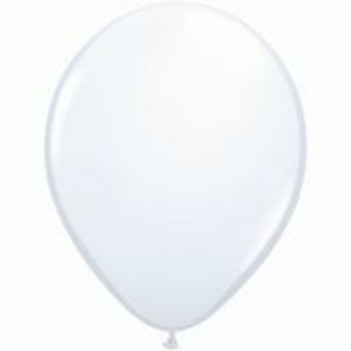 12cm Standard White Latex Balloon - Pack of 100