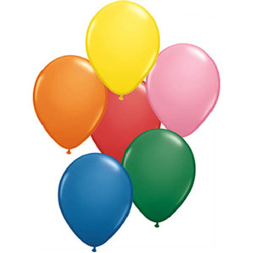12cm Standard Assorted Latex Balloon - Pack of 100