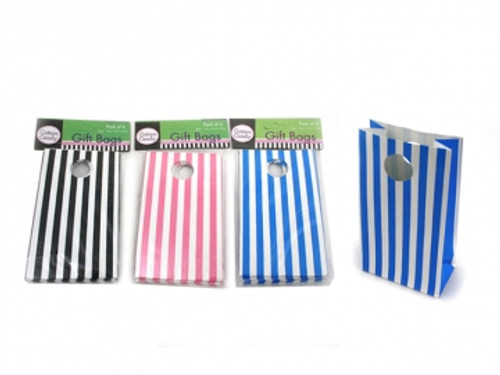 Stripe Loot/Lolly Bag - Blue