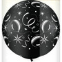 Large Sparkle Balloon Black Balloon 90cm Latex