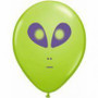 12 cm small Alien Lime Green Latex Balloon each