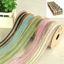 Hessian Ribbon with Coloured Strips