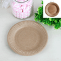 Kraft  Paper Plates Pk 12