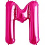 Letter M Megaloon Hot Pink Foil 86cm Shape