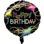 Glow Party Happy Birthday Foil Balloon