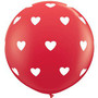 Large Hearts Red Balloon 90cm Latex