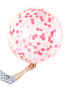 Pink Confetti Jumbo 90cm Inflated On Weight