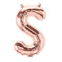 Rose Gold Letter S Megaloon Balloon