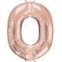 Rose Gold Letter O Megaloon Balloon