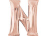 Rose Gold Letter N Megaloon Balloon