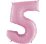 Pink Number 5 Megaloon Balloon