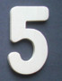 Wooden Number 5