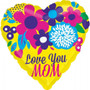 FOIL 21" LOVE YOU MOM FLOWER BURST