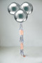 Orbz  Silver Three Balloon Bouquets