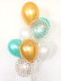 Balloon Bouquet with clear balloons