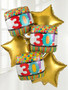 Colorful 30th Birthday Balloon Bouquet