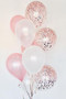 Confetti and latex Balloons Bouquet 2