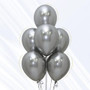 Silver Chrome Balloon Bouquet